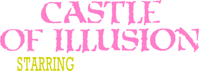 Castle of Illusion logo for Sega Mega Drive